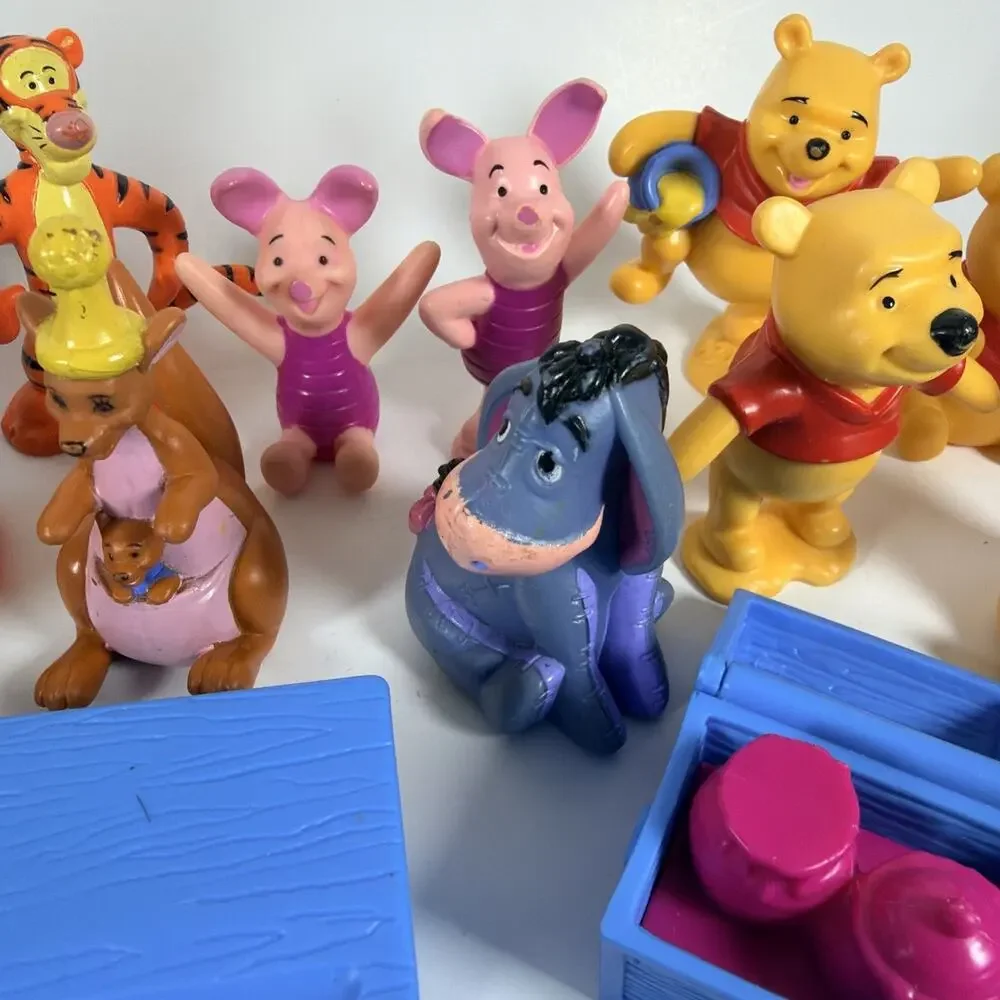 Lot of Winnie The Pooh Character Figures & Various Accessories
